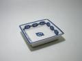 【シェーヌダンクルブルー】　正方形小皿8ｃｍ　15750→１２６００円